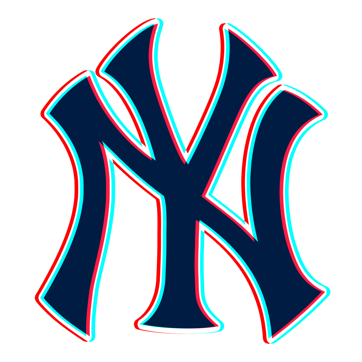 Phantom New York Yankees logo iron on paper